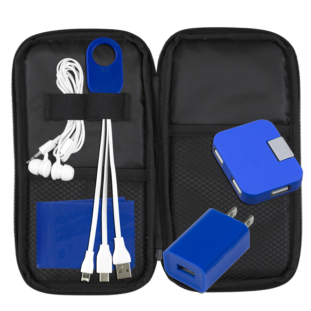 Deluxe Cell Phone Charging and Accessory Travel Kit